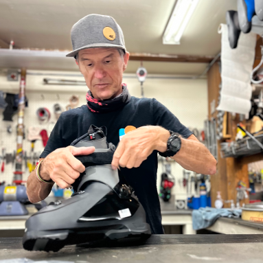 Ski boot customizations at Footloose Sports
