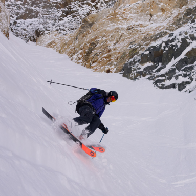 Skier at Mammoth Mountain